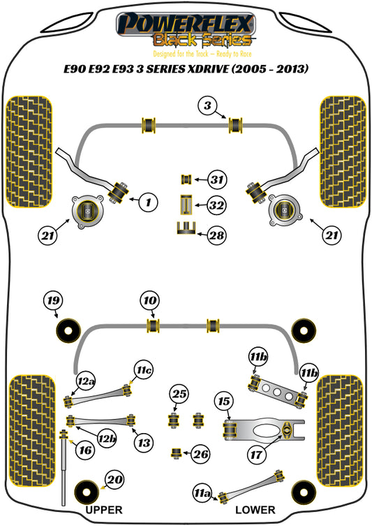 BMW (PFF5-5701BLK) Front Control Arm to Chassis Bush