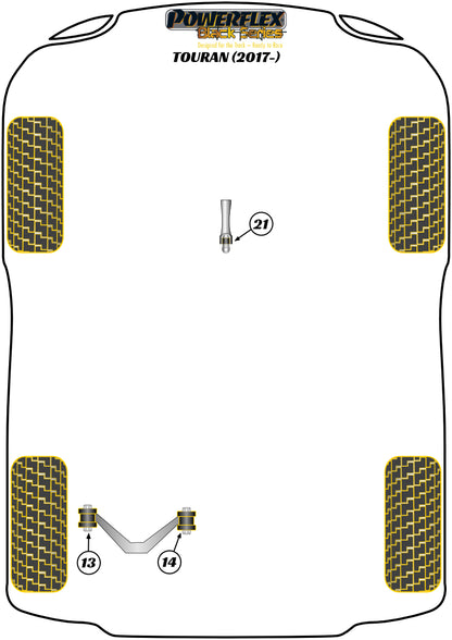 Volkswagen (PFF3-1324BLK) Lower Torque Mount Small Bush