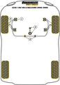 Audi (PFR3-733BLK) Rear Subframe Rear Bush Insert