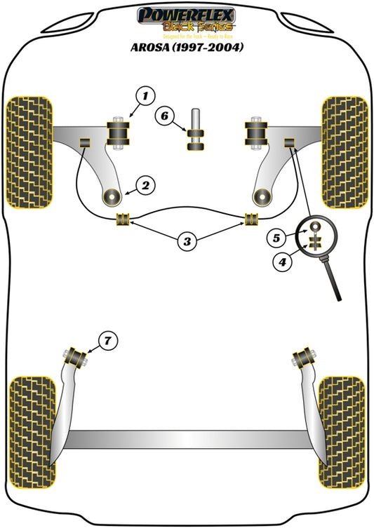 BMW (PFR5-1913-13BLK) Rear Anti Roll Bar Bush 13mm