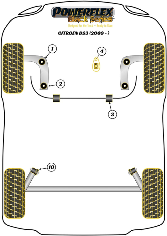 Citroen (PFF12-204BLK) Lower Engine Mount Insert
