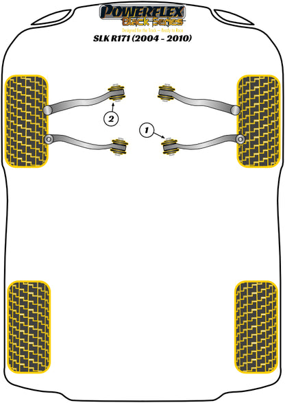 Mercedes-Benz (PFF40-501GBLK) Front Lower Arm Inner Bush Camber Adjustable