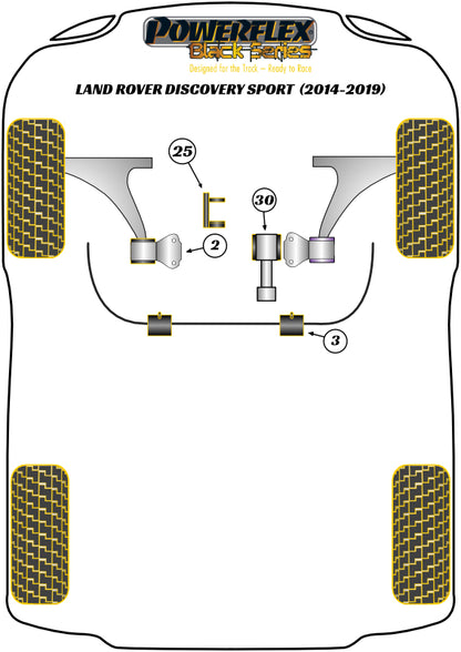 Land Rover (PFF88-1130BLK) Lower Engine Mount Insert