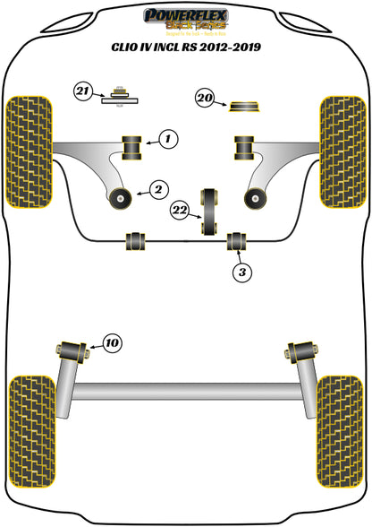 Renault (PFF60-1420BLK) Upper Engine Mount Insert