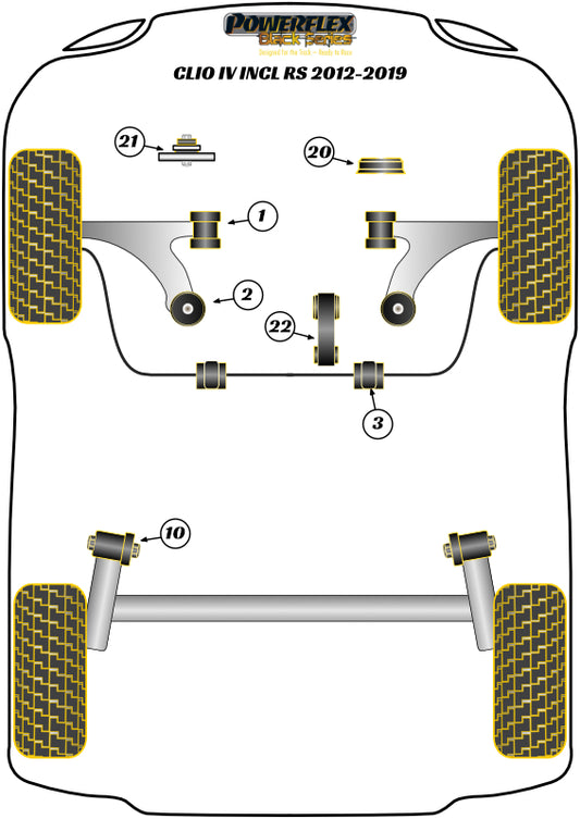 Renault (PFF60-1420BLK) Upper Engine Mount Insert