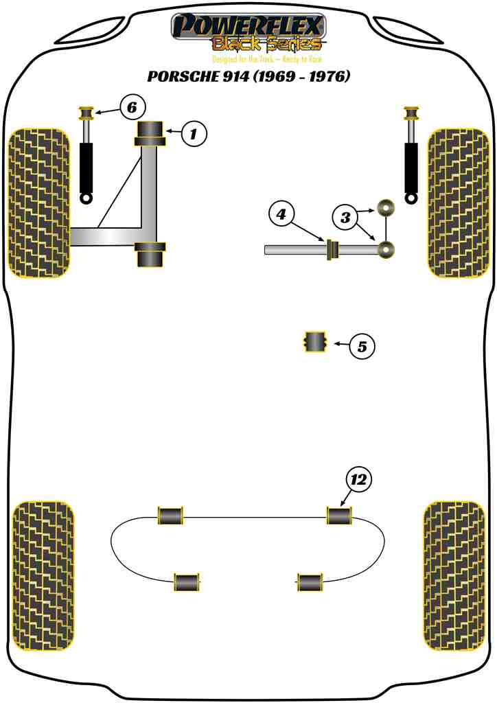 Porsche (PFF57-405BLK) Steering Column Bearing Support Bush