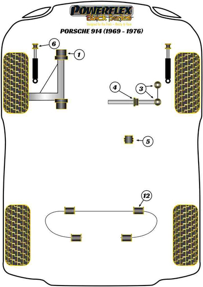 Porsche (PFF57-405BLK) Steering Column Bearing Support Bush