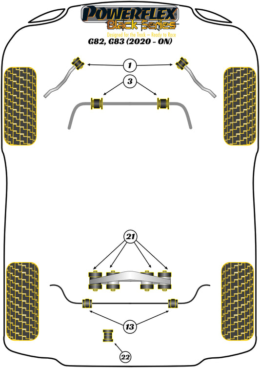 BMW (PFR5-4024BLK) Rear Diff Front Mounting Bush