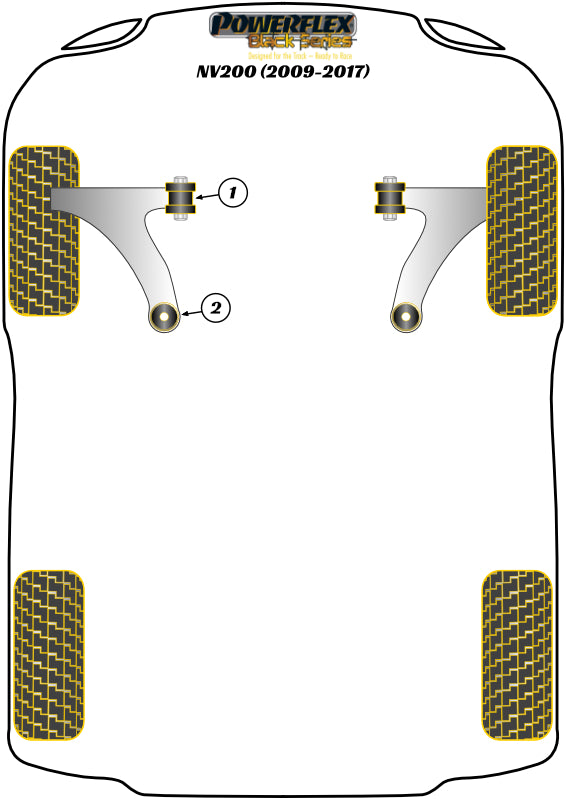 Nissan (PFF60-901BLK) Front Arm Front Bush