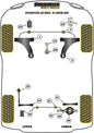 Hyundai (PFR26-119BLK) Rear Upper and Lower Spring Isolator Pads