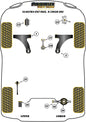 Hyundai (PFR26-219BLK) Rear Upper and Lower Spring Isolator Pads