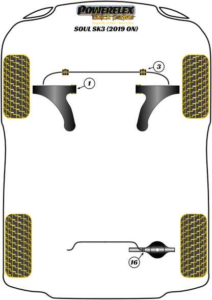 Kia (PFF26-101BLK) Front Wishbone Front Bush
