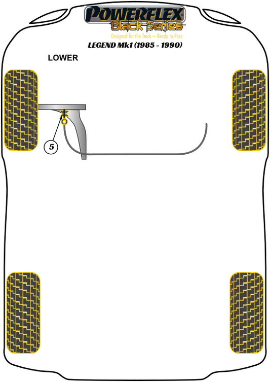 Honda (PFF25-105BLK) Anti Roll Bar Link Bush