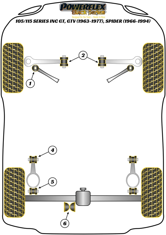 Porsche (PFR57-414BLK) Transmission Carrier Bush