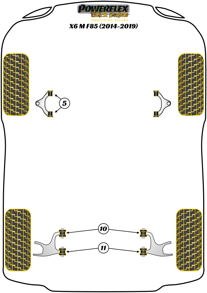 BMW (PFR5-710BLK) Rear Lower Arm Front Bush