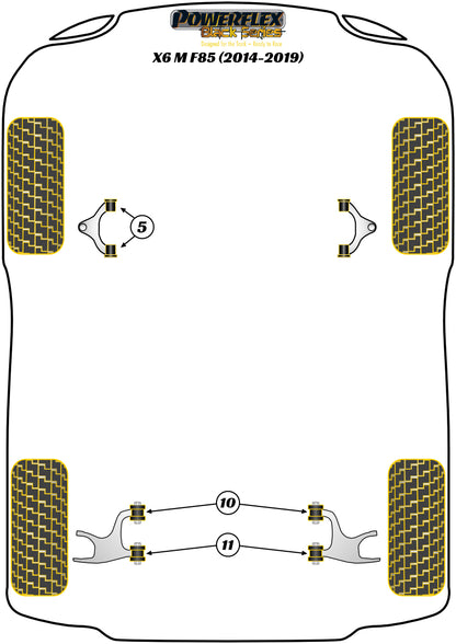 BMW (PFR5-710BLK) Rear Lower Arm Front Bush