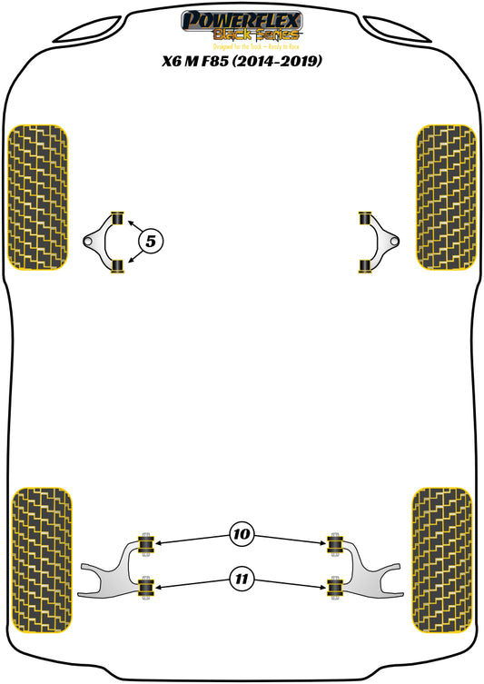 BMW (PFR5-710BLK) Rear Lower Arm Front Bush