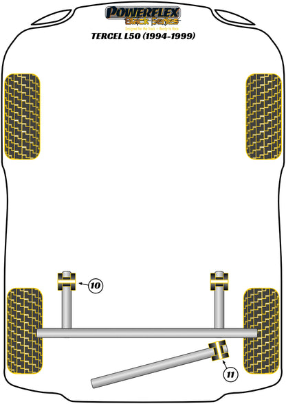 Toyota (PFR76-409BLK) Rear Beam Mounting Bush