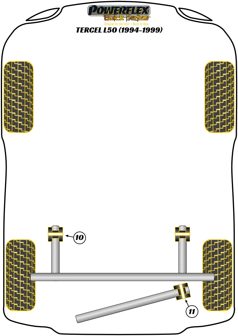 Toyota (PFR76-410BLK) Rear Beam Mounting Bush