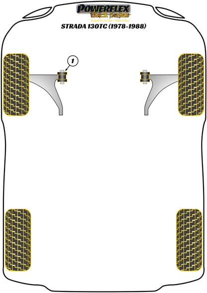 Fiat (PFF16-401BLK) Front Wishbone Inner Bush