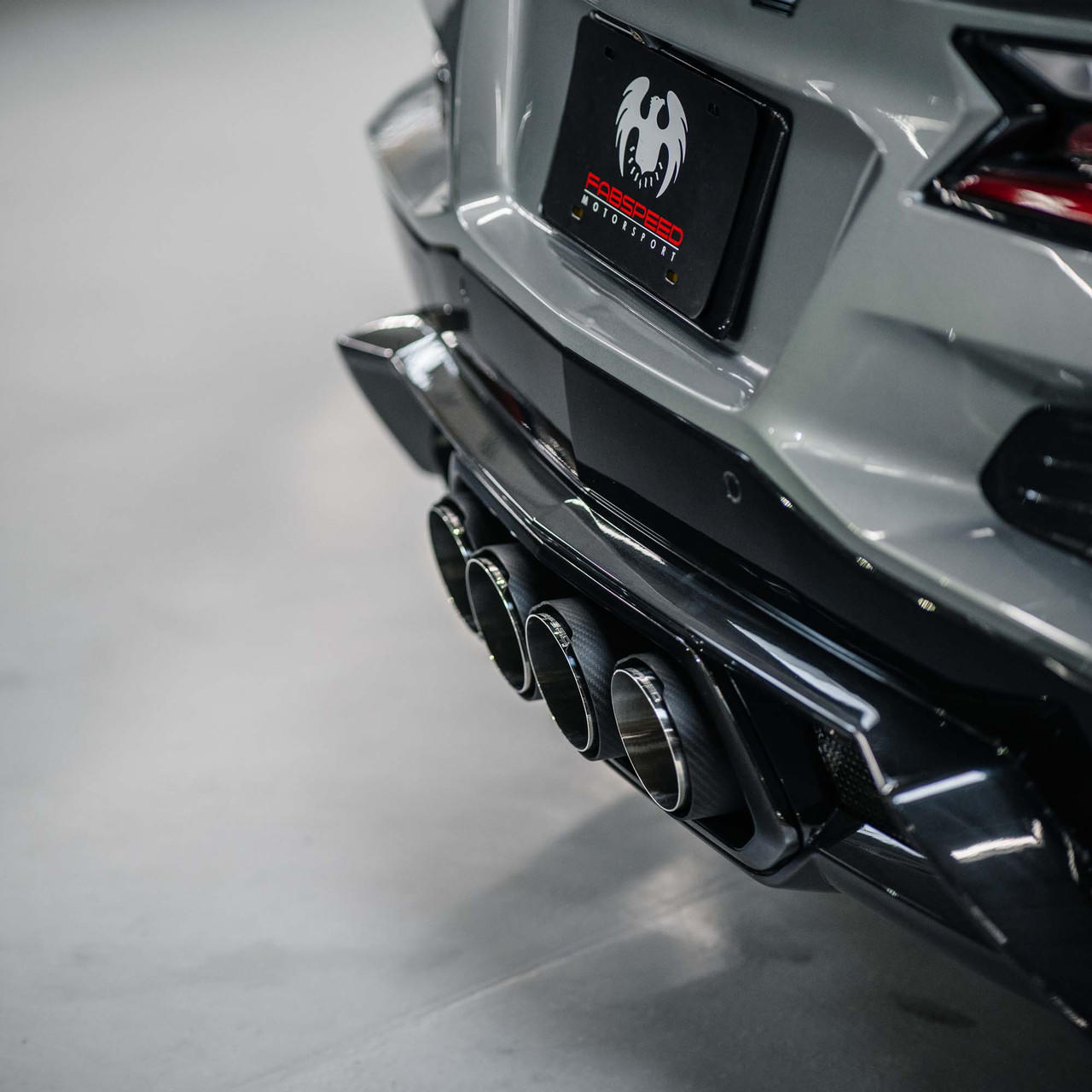 Fabspeed Chevrolet Corvette C8 Z06 Carbon Fiber Quad Tips 2023 Onwards (FS.CHEVY.C8Z06.QTCF)