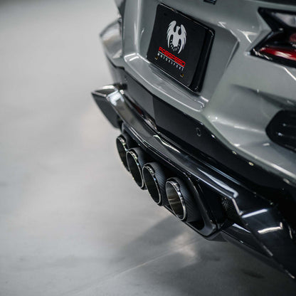 Fabspeed Chevrolet Corvette C8 Z06 Carbon Fiber Quad Tips 2023 Onwards (FS.CHEVY.C8Z06.QTCF)