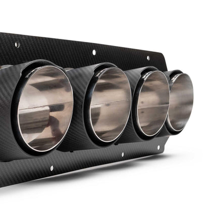 Fabspeed Chevrolet Corvette C8 Z06 Carbon Fiber Quad Tips 2023 Onwards (FS.CHEVY.C8Z06.QTCF)
