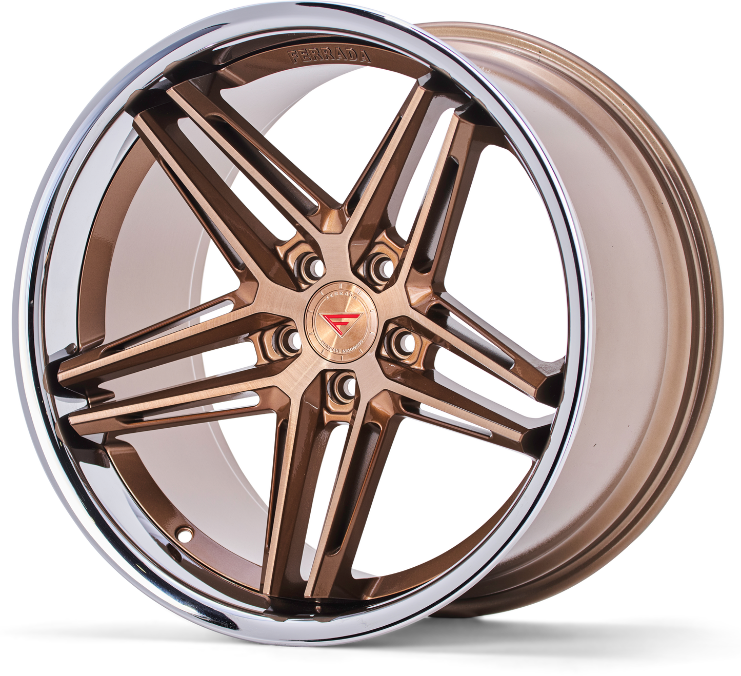 Ferrada Wheels CM1  Brushed Cobre With Chrome Lip