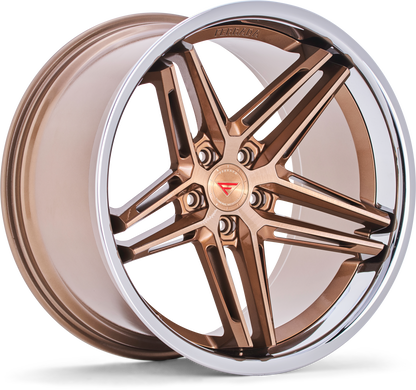 Ferrada Wheels CM1  Brushed Cobre With Chrome Lip