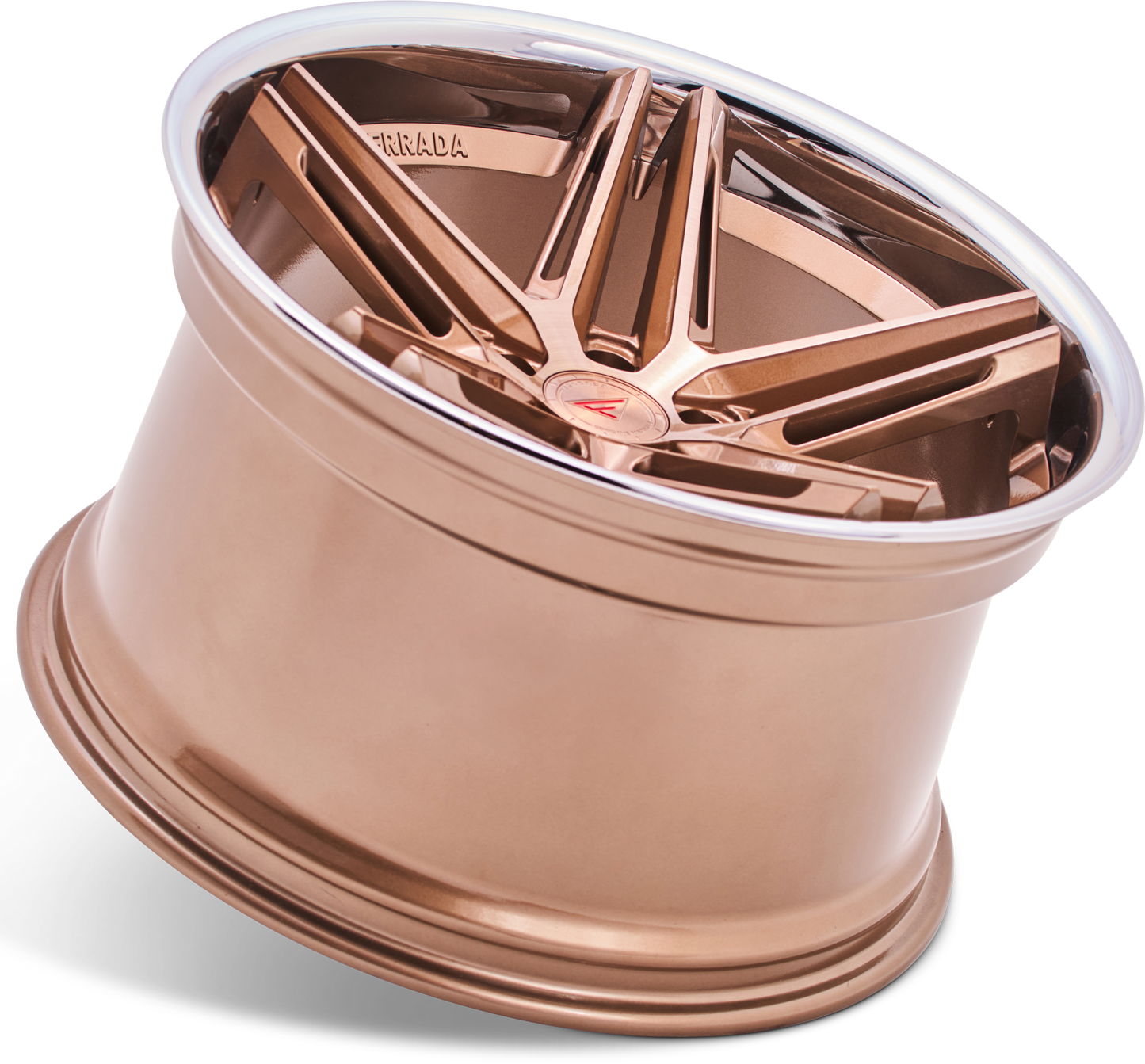 Ferrada Wheels CM1  Brushed Cobre With Chrome Lip