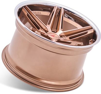 Ferrada Wheels CM1  Brushed Cobre With Chrome Lip