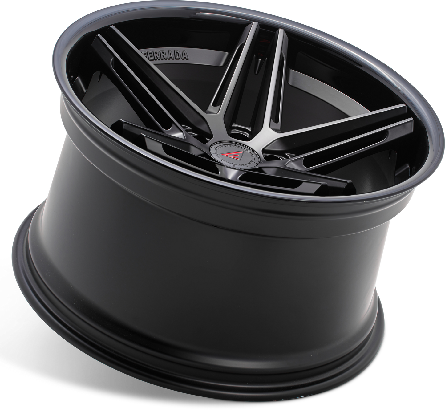Ferrada Wheels CM1  Matte Black With Gloss Black Lip