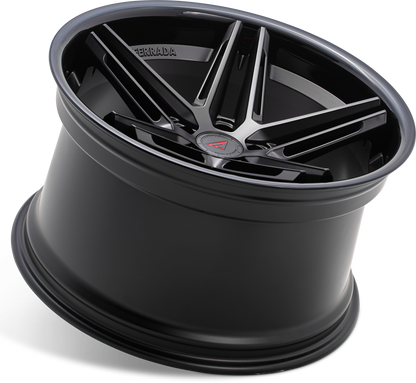 Ferrada Wheels CM1  Matte Black With Gloss Black Lip