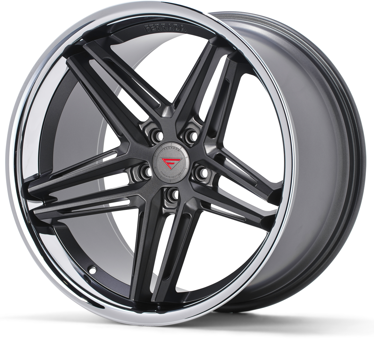 Ferrada Wheels CM1  Matte Graphite With Chrome Lip