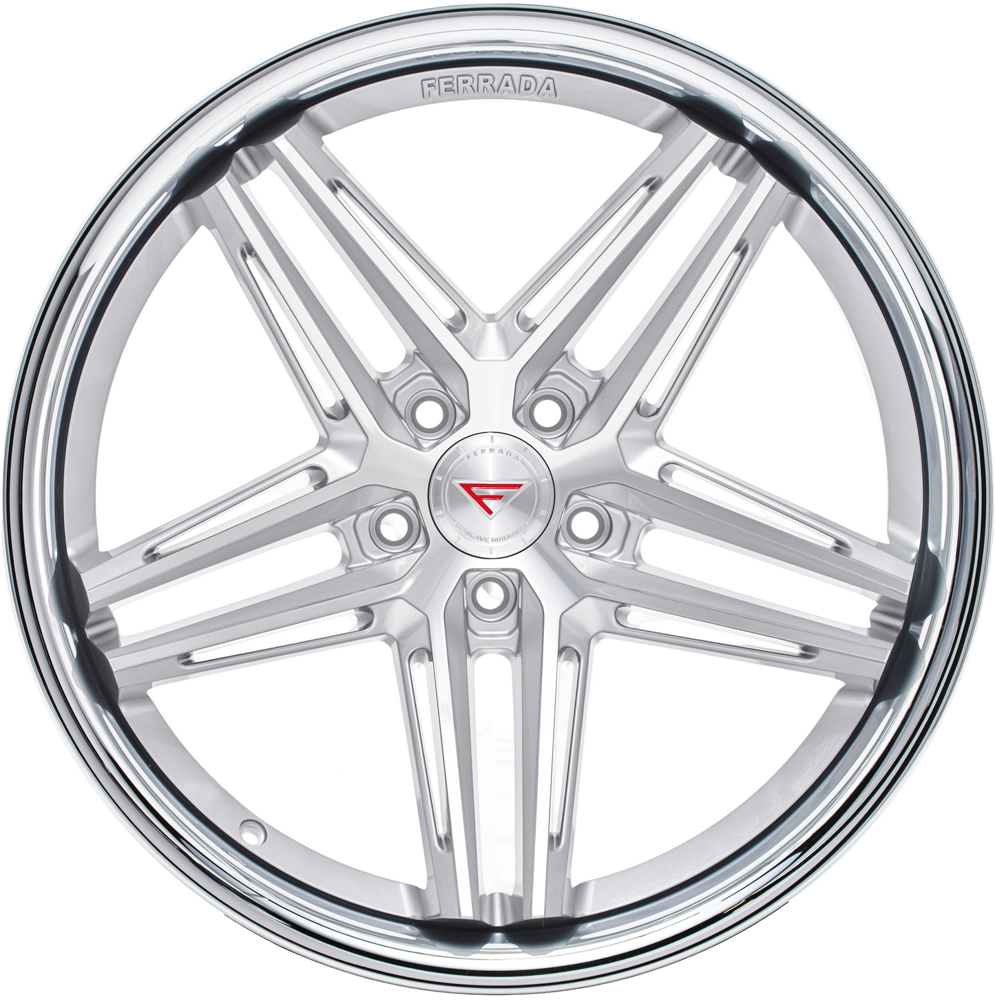 Ferrada Wheels CM1 Machine Silver With Chrome Lip