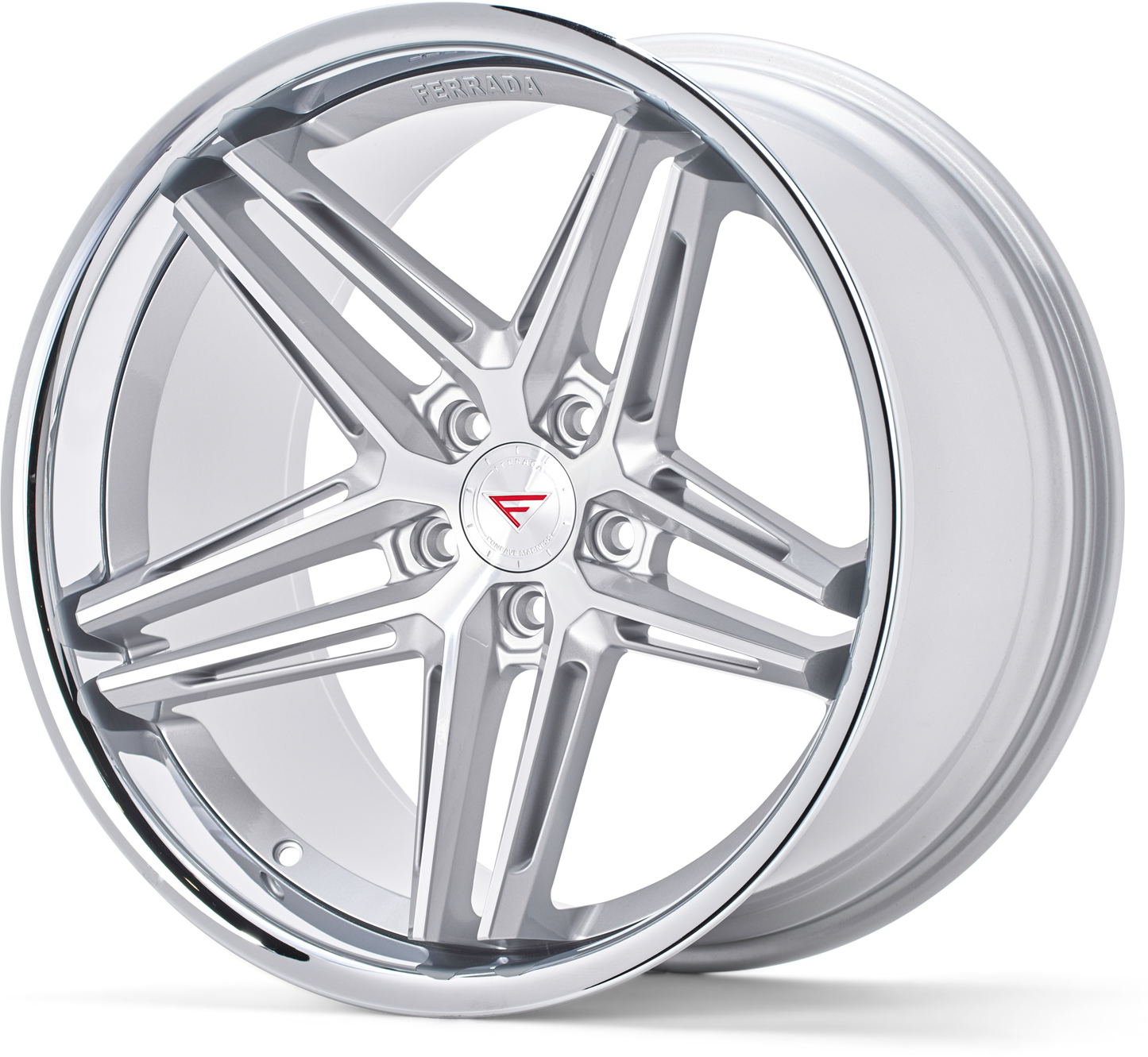 Ferrada Wheels CM1 Machine Silver With Chrome Lip