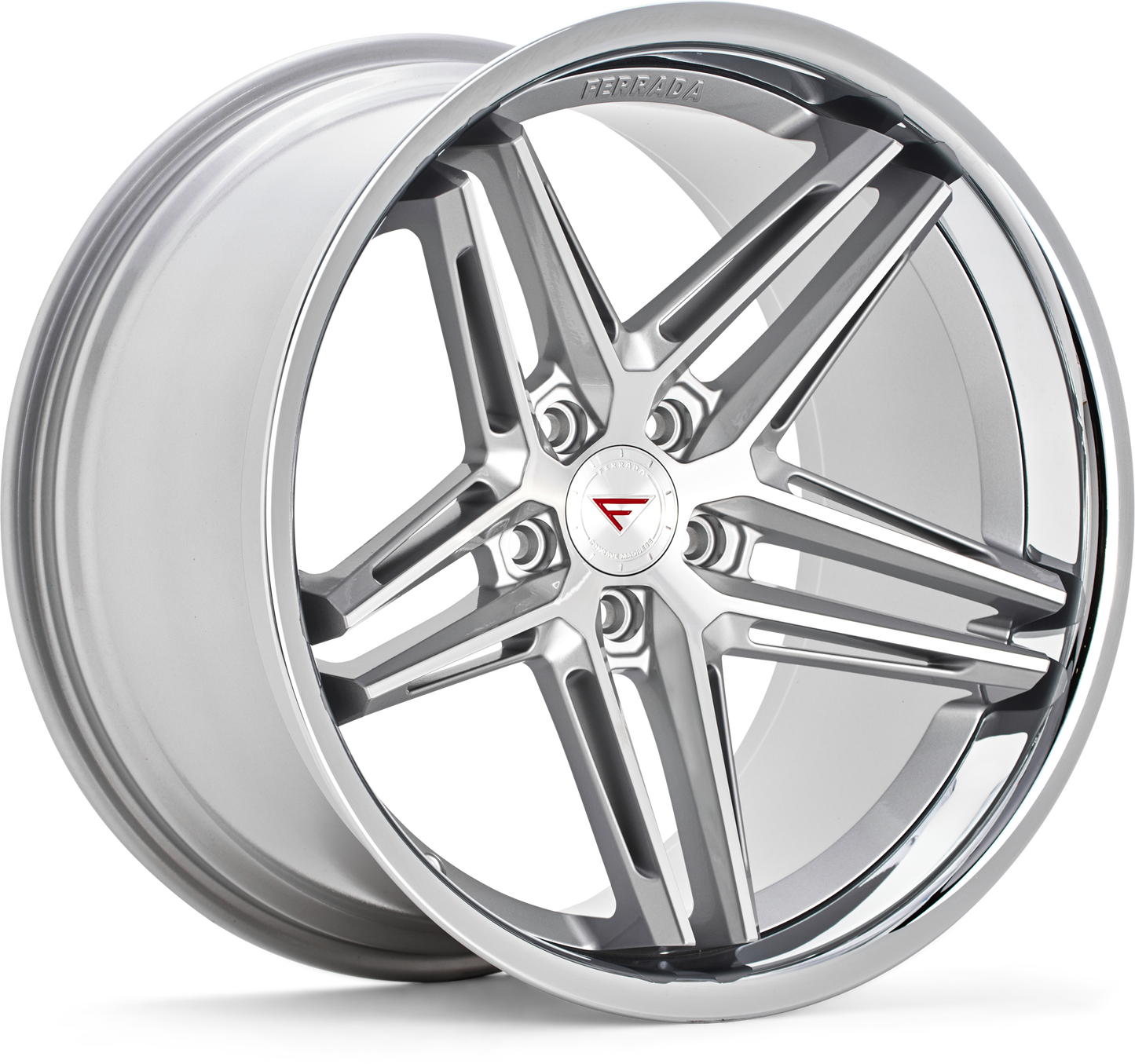 Ferrada Wheels CM1 Machine Silver With Chrome Lip