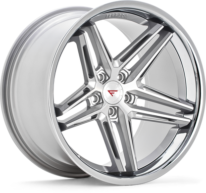Ferrada Wheels CM1 Machine Silver With Chrome Lip