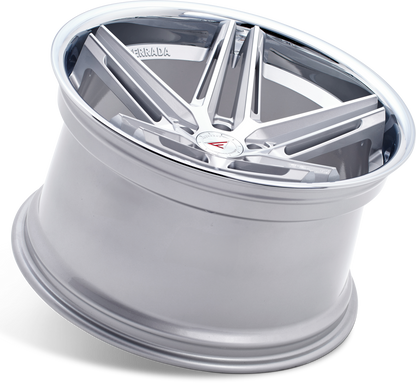 Ferrada Wheels CM1 Machine Silver With Chrome Lip