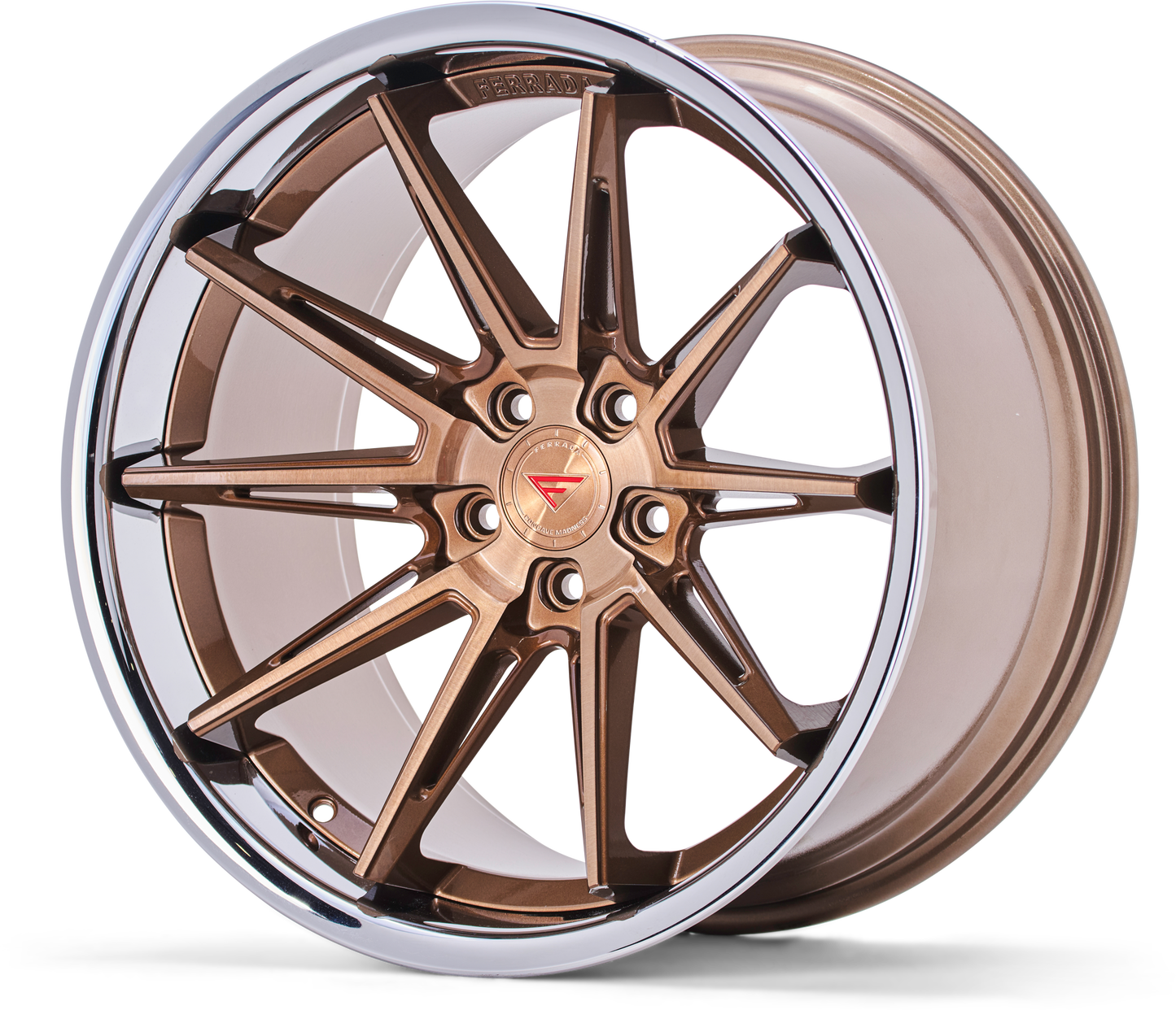 Ferrada Wheels CM2  Brushed Cobre With Chrome Lip