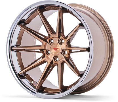 Ferrada Wheels CM2  Brushed Cobre With Chrome Lip