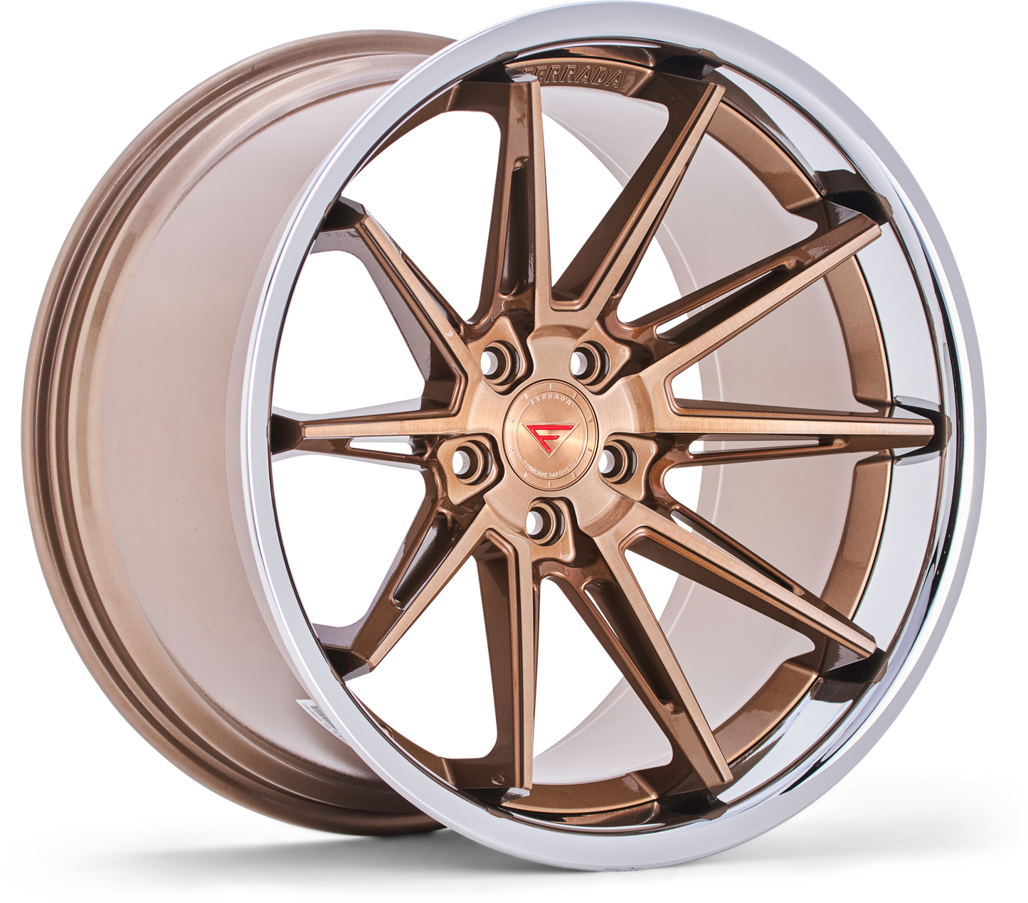 Ferrada Wheels CM2  Brushed Cobre With Chrome Lip