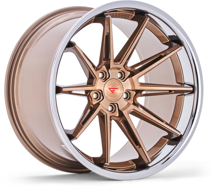 Ferrada Wheels CM2  Brushed Cobre With Chrome Lip