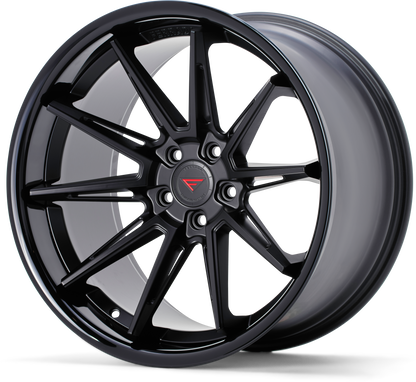 Ferrada Wheels CM2  Matte Black With Gloss Black Lip