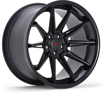 Ferrada Wheels CM2  Matte Black With Gloss Black Lip
