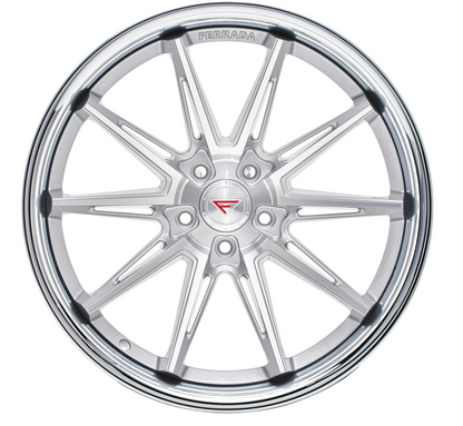 Ferrada Wheels CM2  Machine Silver With Chrome Lip