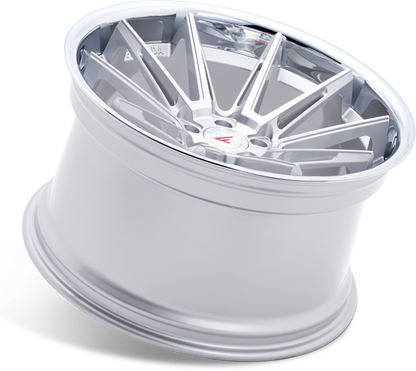 Ferrada Wheels CM2  Machine Silver With Chrome Lip