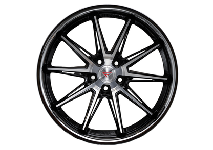 Ferrada Wheels CM2 Machine Black With Chrome Lip