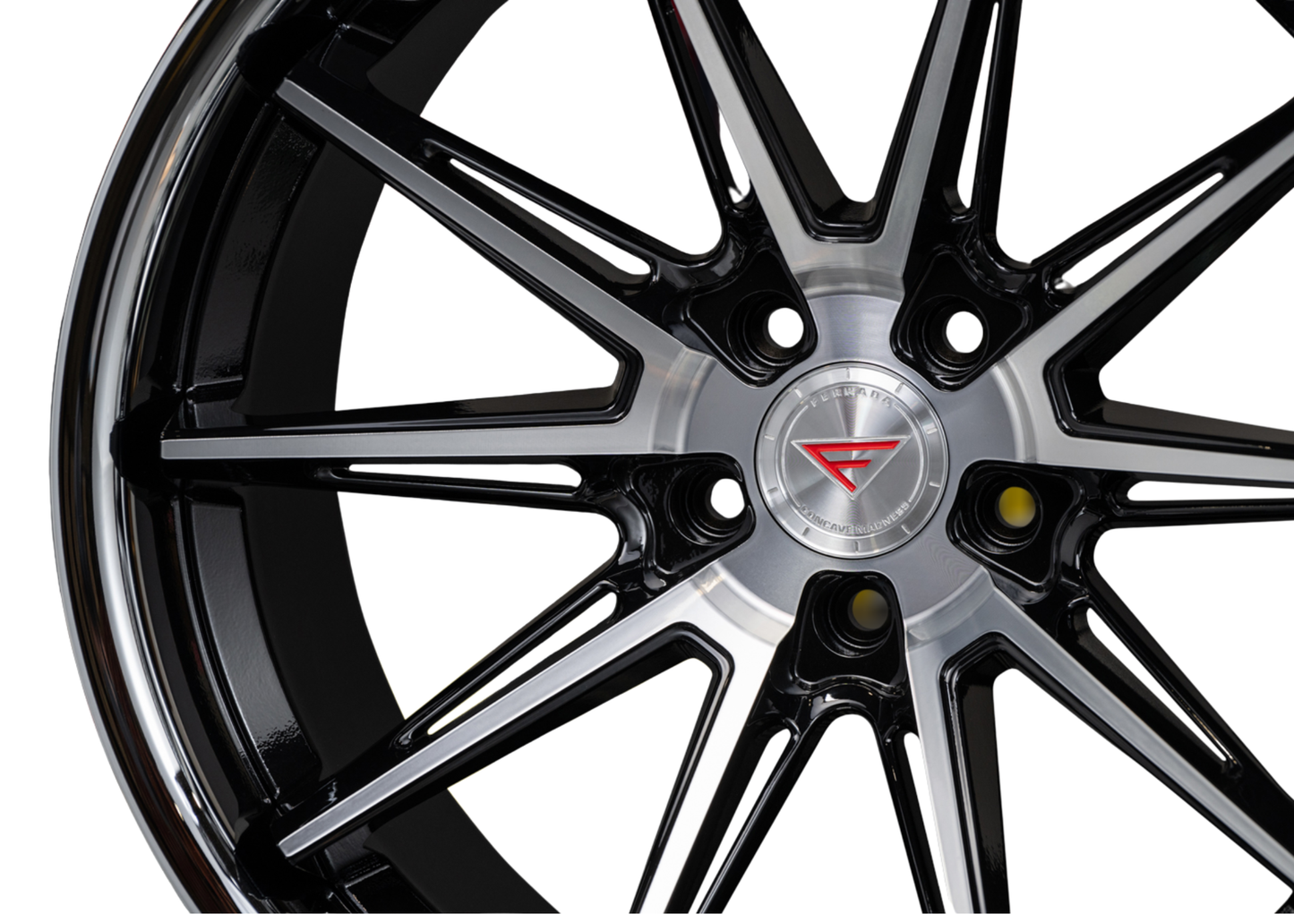 Ferrada Wheels CM2 Machine Black With Chrome Lip