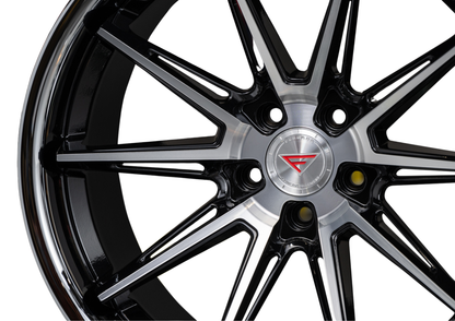 Ferrada Wheels CM2 Machine Black With Chrome Lip